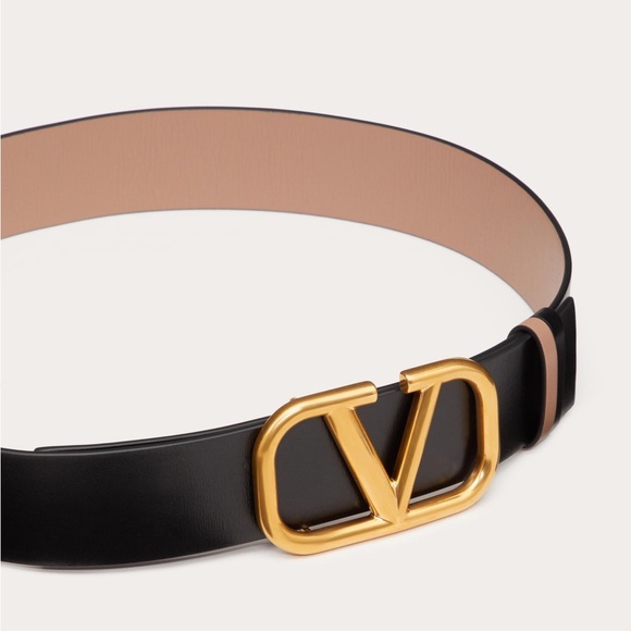 Valentino REVERSIBLE VLOGO SIGNATURE BELT IN GLOSSY CALFSKIN 40 MM - Picture 2 of 10